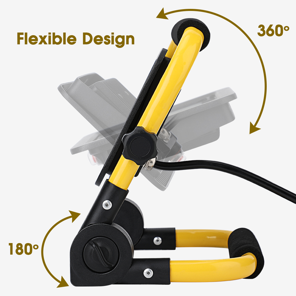 Portable LED Flood Light IP65  - Outdoor Power Outlet Waterproof ulasan dan harga