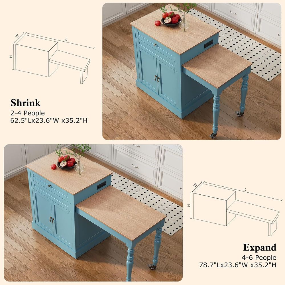 72 Kitchen Island with Extenda - Outdoor Kitchen Power Outlet ulasan dan harga
