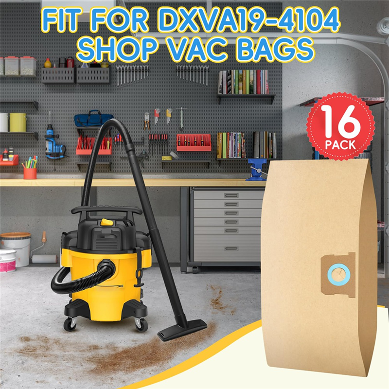 16 PACK DXVA19-4101 Bags For   - Wet Dry Vacuum Shop ulasan dan harga