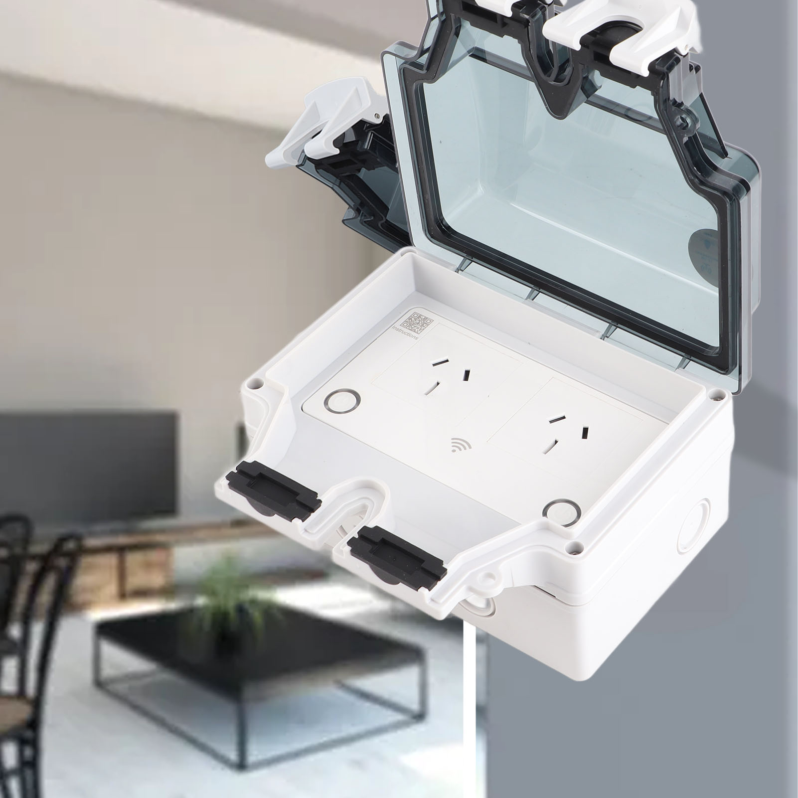 Waterproof Socket WiFi Socket  - Outdoor Power Outlet Waterproof ulasan dan harga