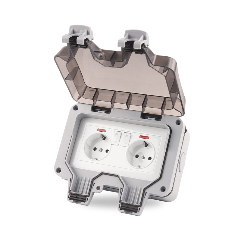 IP66 EU Germany Standard Water - Outdoor Power Outlet Waterproof ulasan dan harga