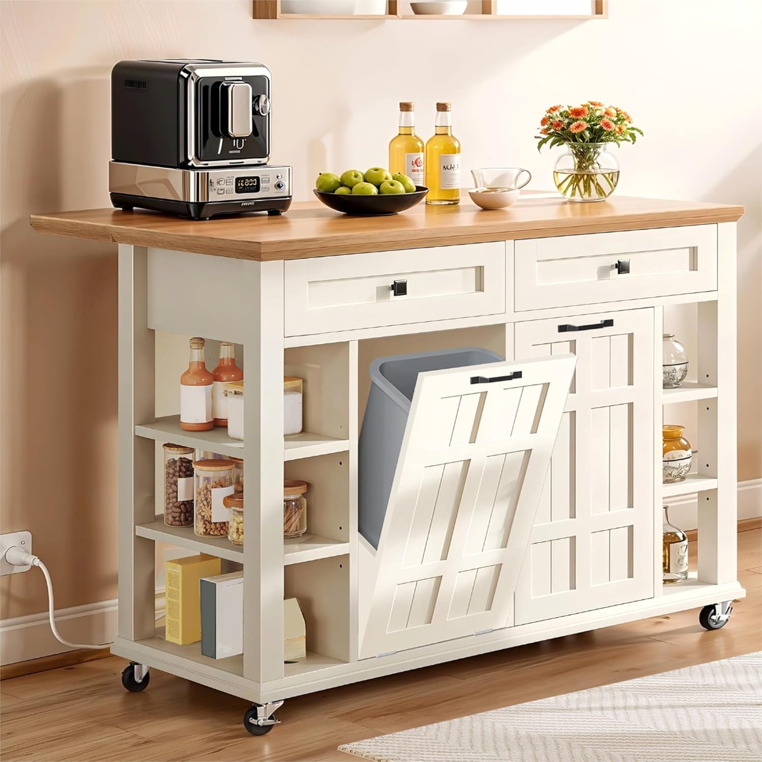 51in Rolling Kitchen Island Dr - Outdoor Kitchen Power Outlet ulasan dan harga
