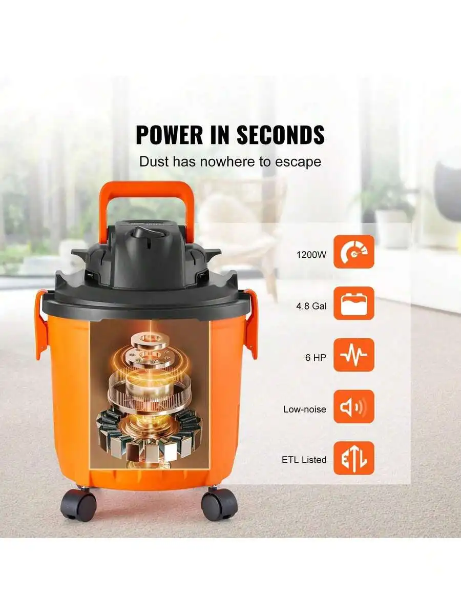 Shop Vacuum Wet And Dry, 5 Gal - Wet Dry Vacuum Shop ulasan dan harga