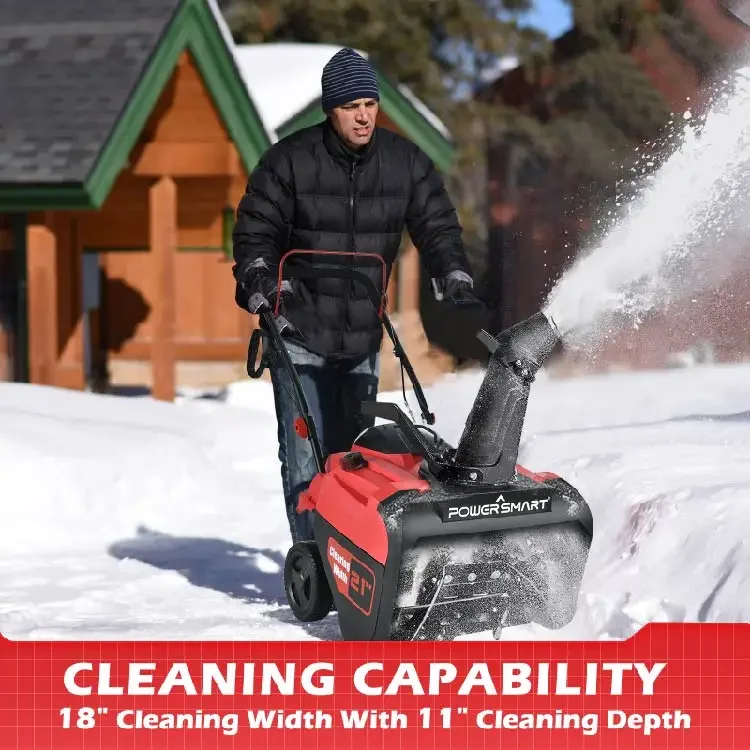 -USA Warehouse PowerSmart Gas  - Snow Blower Single ulasan dan harga