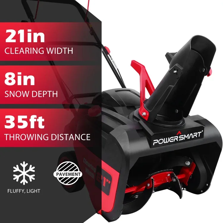 -USA Warehouse PowerSmart Gas  - Snow Blower Single ulasan dan harga