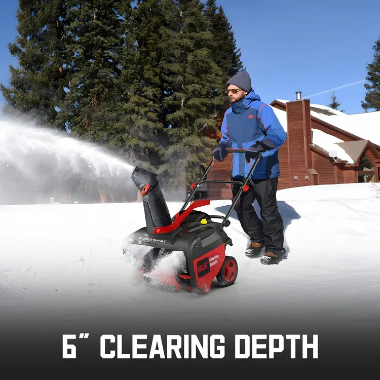 -USA Warehouse PowerSmart Gas  - Snow Blower Single ulasan dan harga