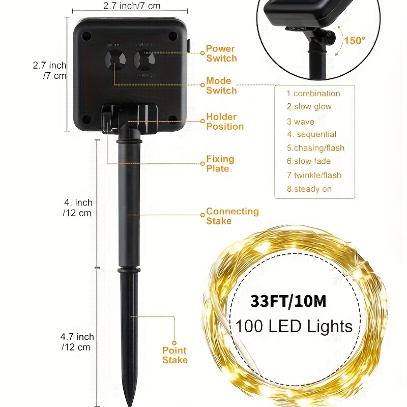 8/9-Pack Solar-Powered Outdoor - Outdoor Power Wire ulasan dan harga
