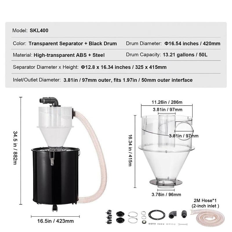 Particle Interceptor 13.21 Gal - Wet Dry Vacuum Shop ulasan dan harga