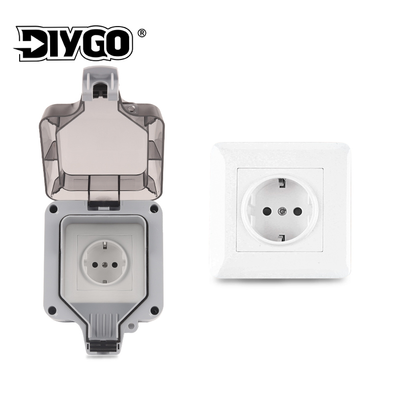 IP66 Outdoor Socket Wall Plug  - Outdoor Power Outlet Waterproof ulasan dan harga