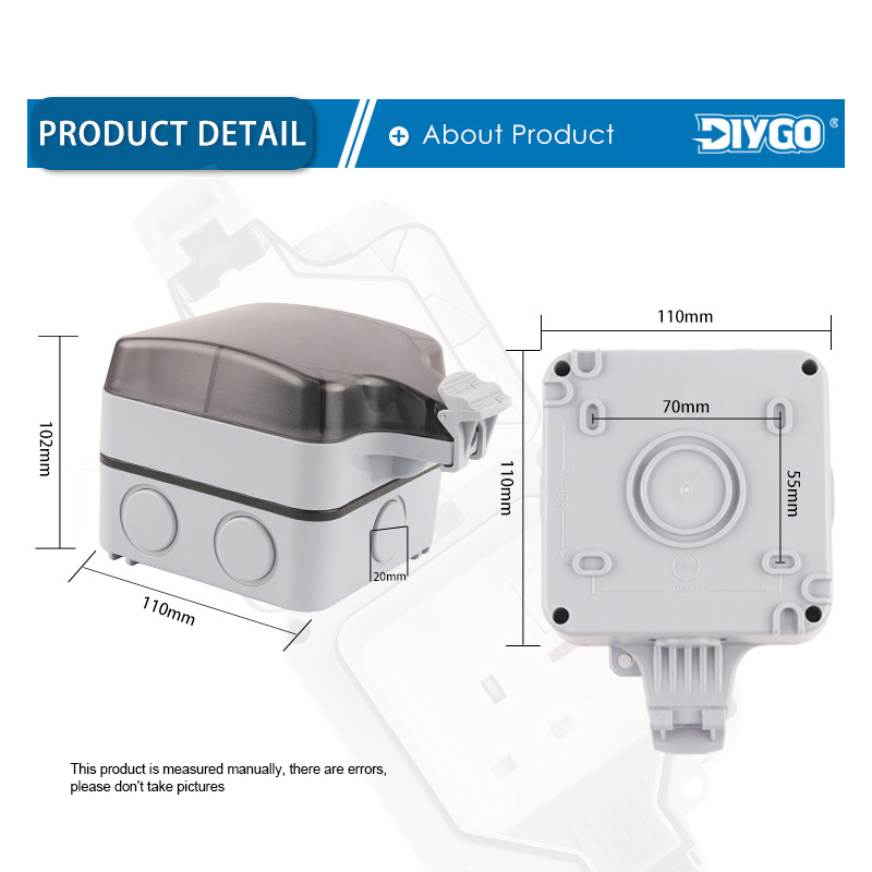 IP66 Outdoor Socket Wall Plug  - Outdoor Power Outlet Waterproof ulasan dan harga