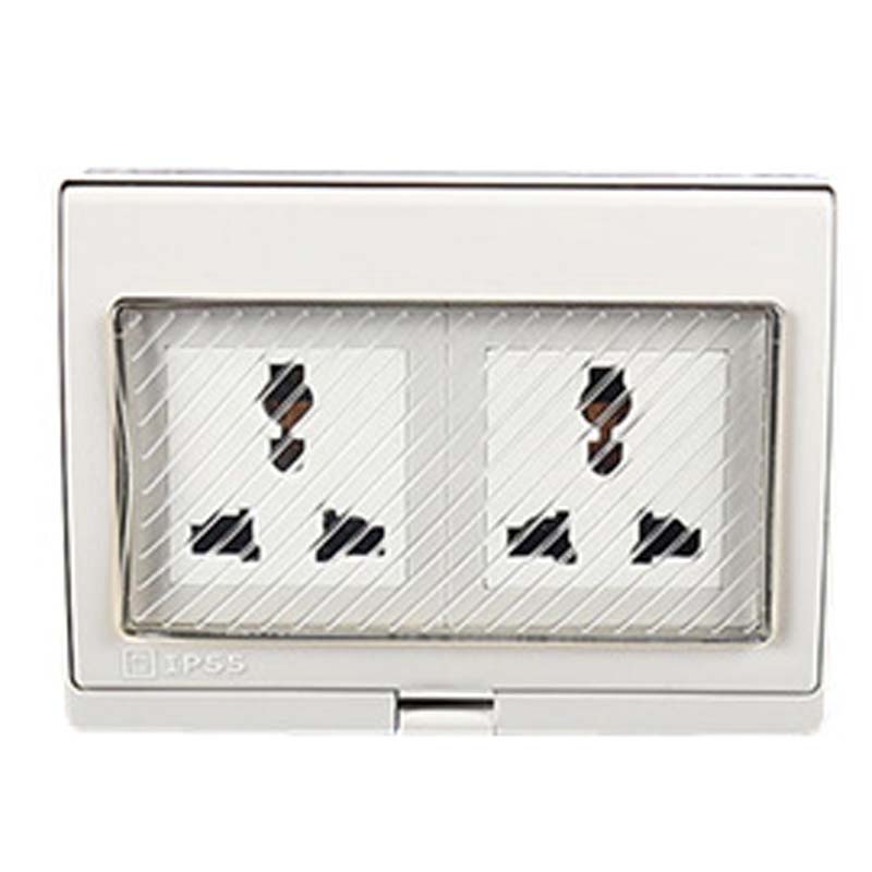 1PCS White AU UK EU US Univers - Outdoor Power Outlet Waterproof ulasan dan harga