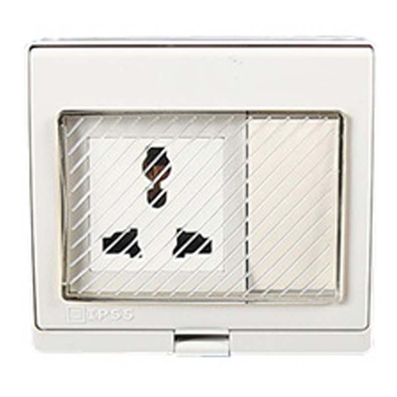 1PCS White AU UK EU US Univers - Outdoor Power Outlet Waterproof ulasan dan harga